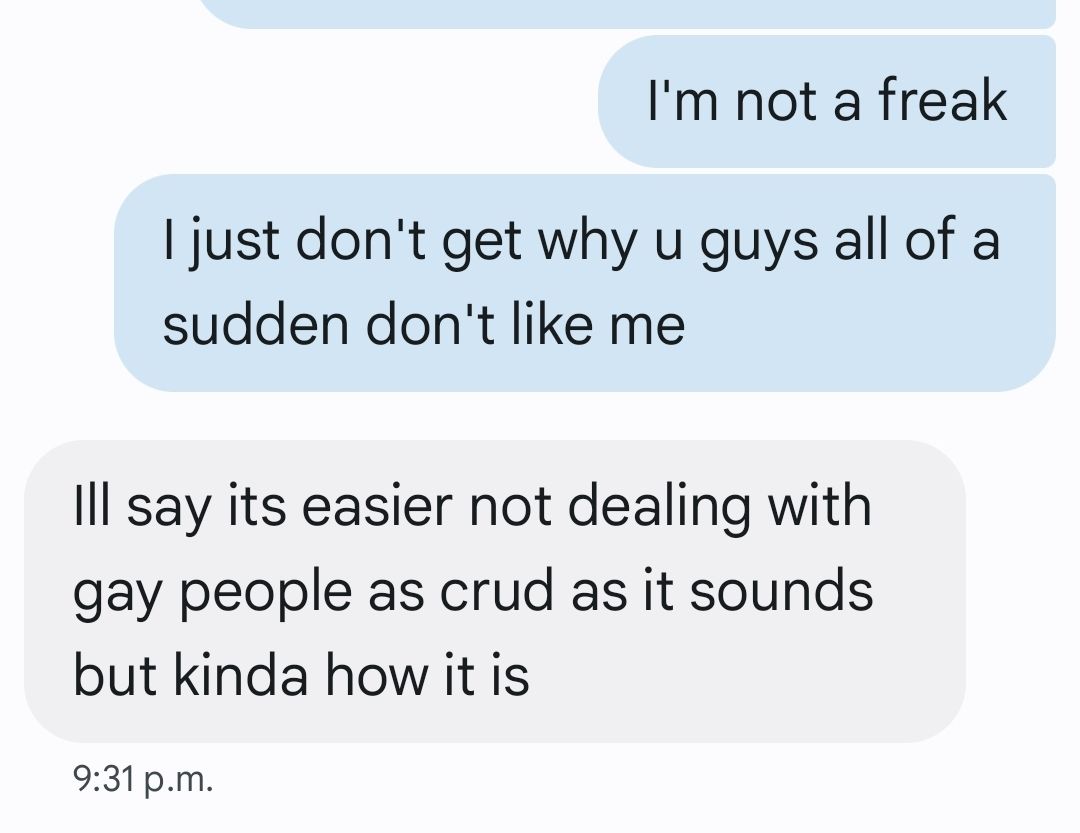 the worst message of my life